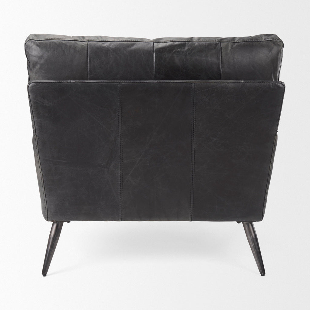Mercana Cochrane 34.5" x 33" x 32.5" Leather Side Chair