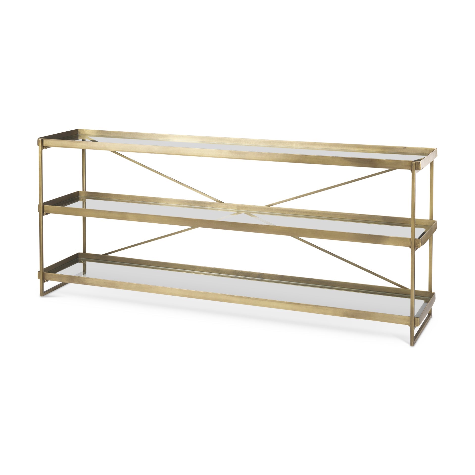 Mercana Trey 72" x 16" x 30" Iron Console Table