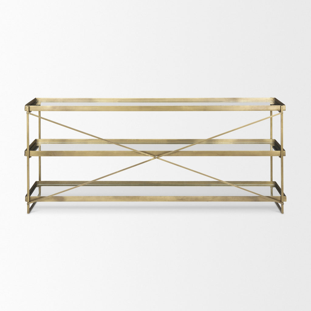 Mercana Trey 72" x 16" x 30" Iron Console Table