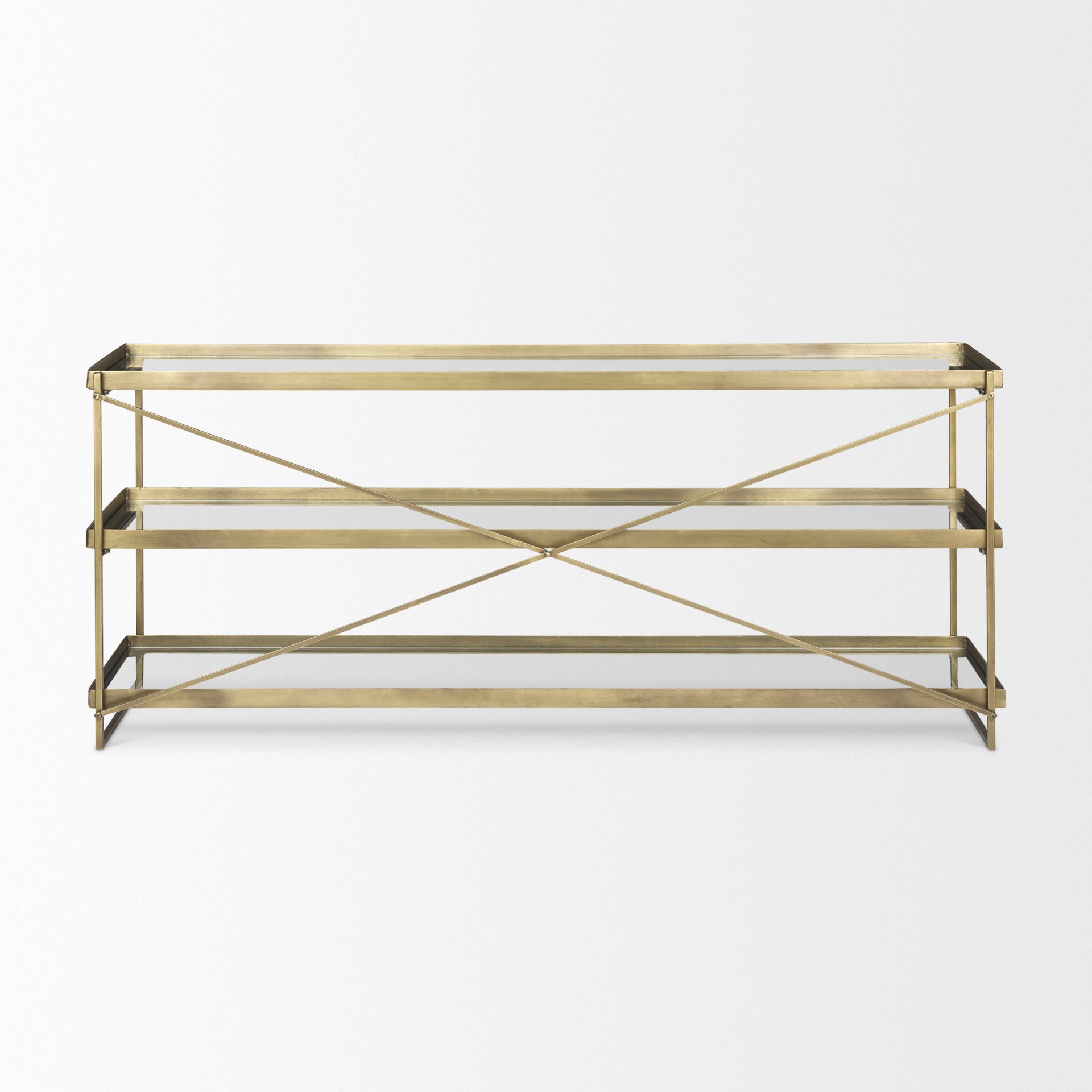 Mercana Trey 72" x 16" x 30" Iron Console Table