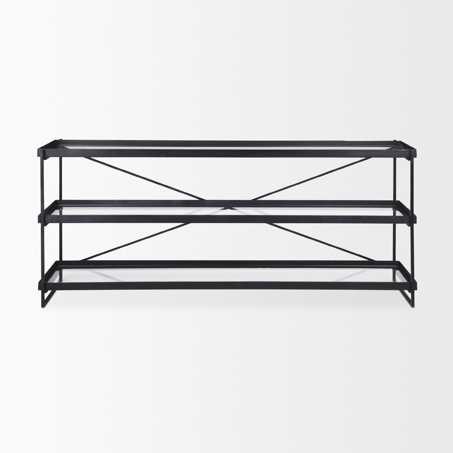 Mercana Trey 72" x 16.3" x 30" Iron Console Table