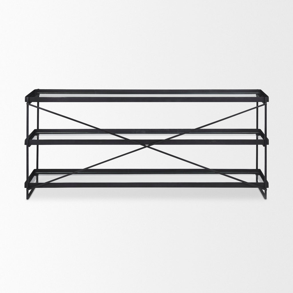Mercana Trey 72" x 16.3" x 30" Iron Console Table