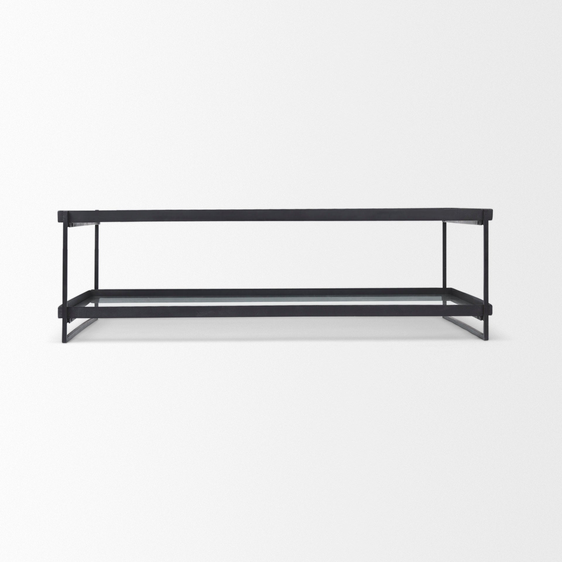 Mercana Trey 32" x 10" x 56" Glass Coffee Table