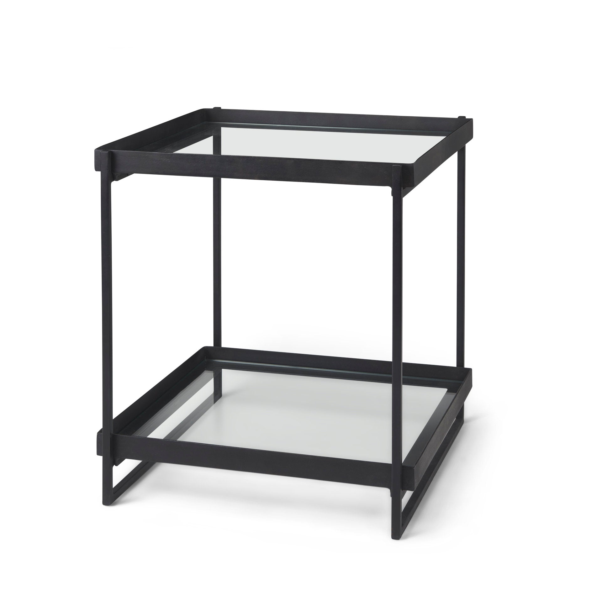 Mercana Trey 22" x 22" x 24" Metal Side Table