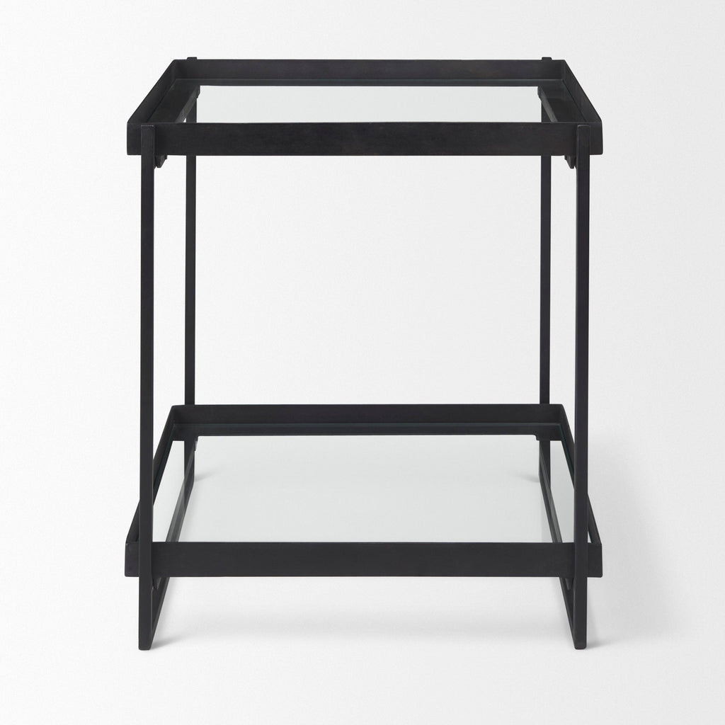Mercana Trey 22" x 22" x 24" Metal Side Table