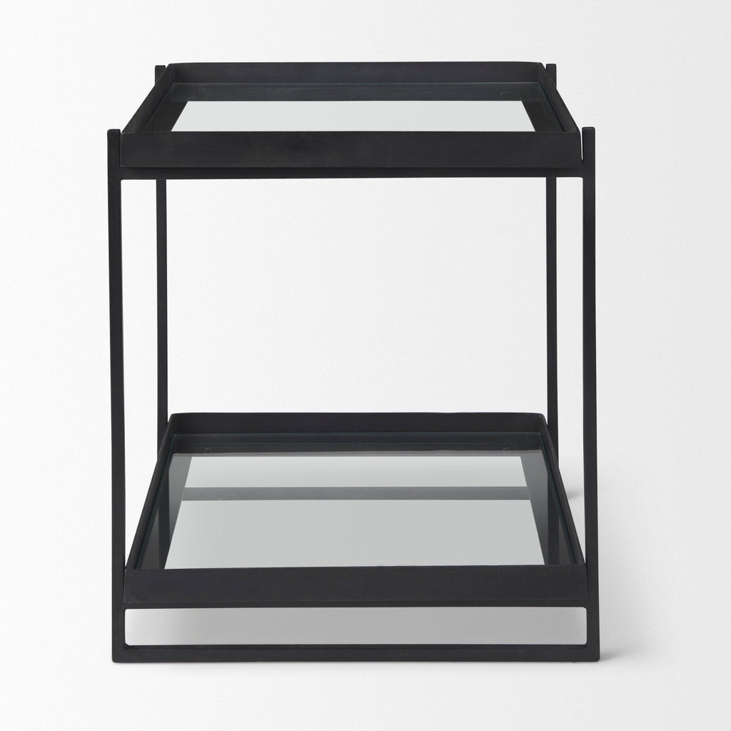 Mercana Trey 22" x 22" x 24" Metal Side Table
