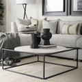 Mercana Austen 36" x 36" x 14" Metal Coffee Table