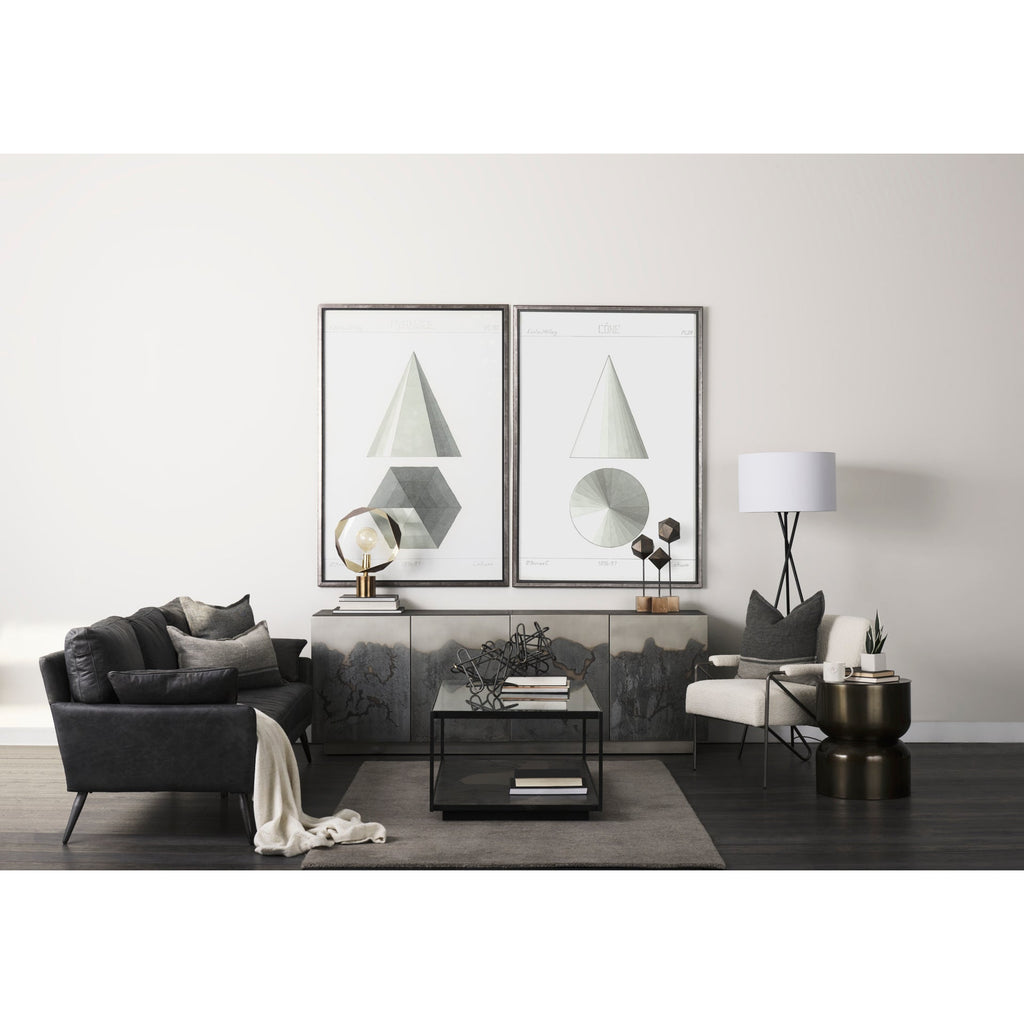 Mercana Cochrane 82" x 33" x 32" Genuine Leather Standard Sofa