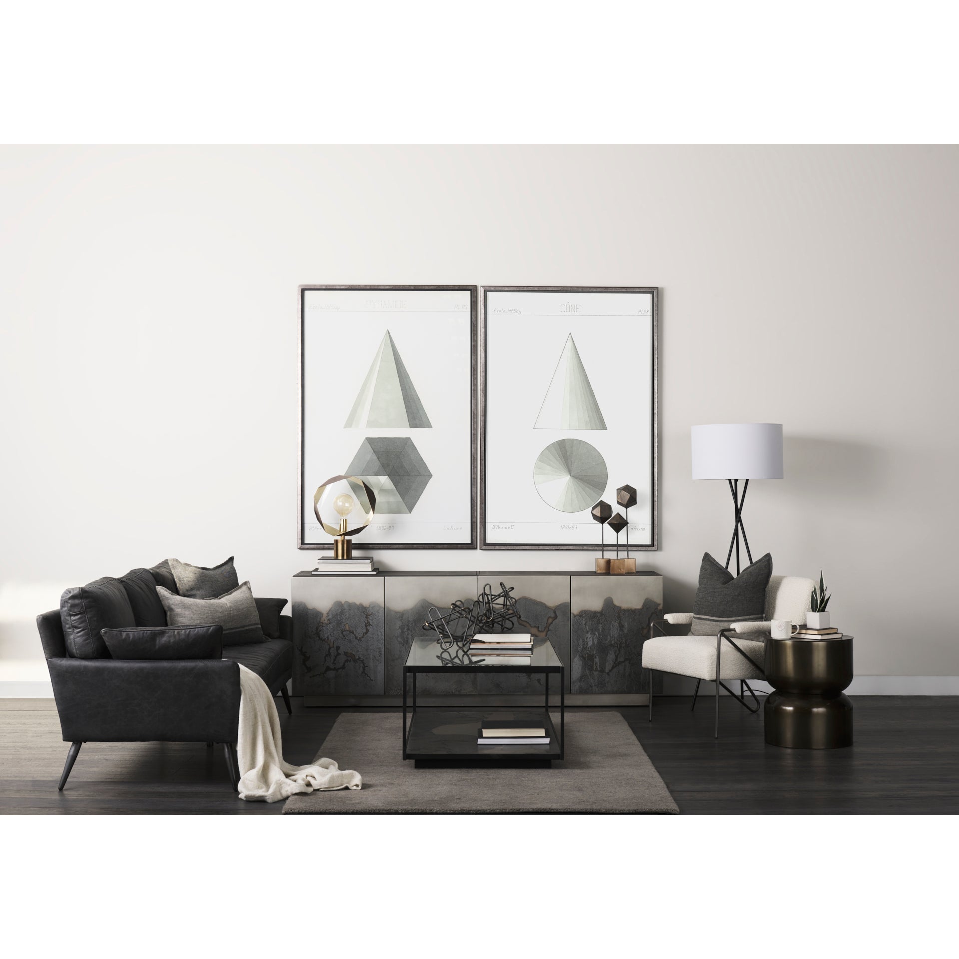 Mercana Cochrane 82" x 33" x 32" Genuine Leather Standard Sofa