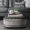 Mercana Garima 22" x 22" x 14" Pouf