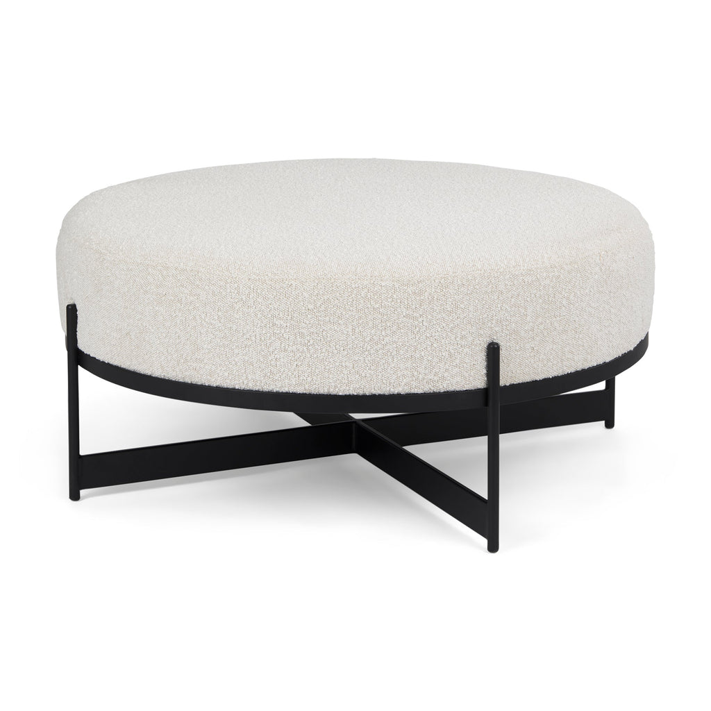 Mercana Amelia 35.8" x 35.8" x 15" Metal Ottoman