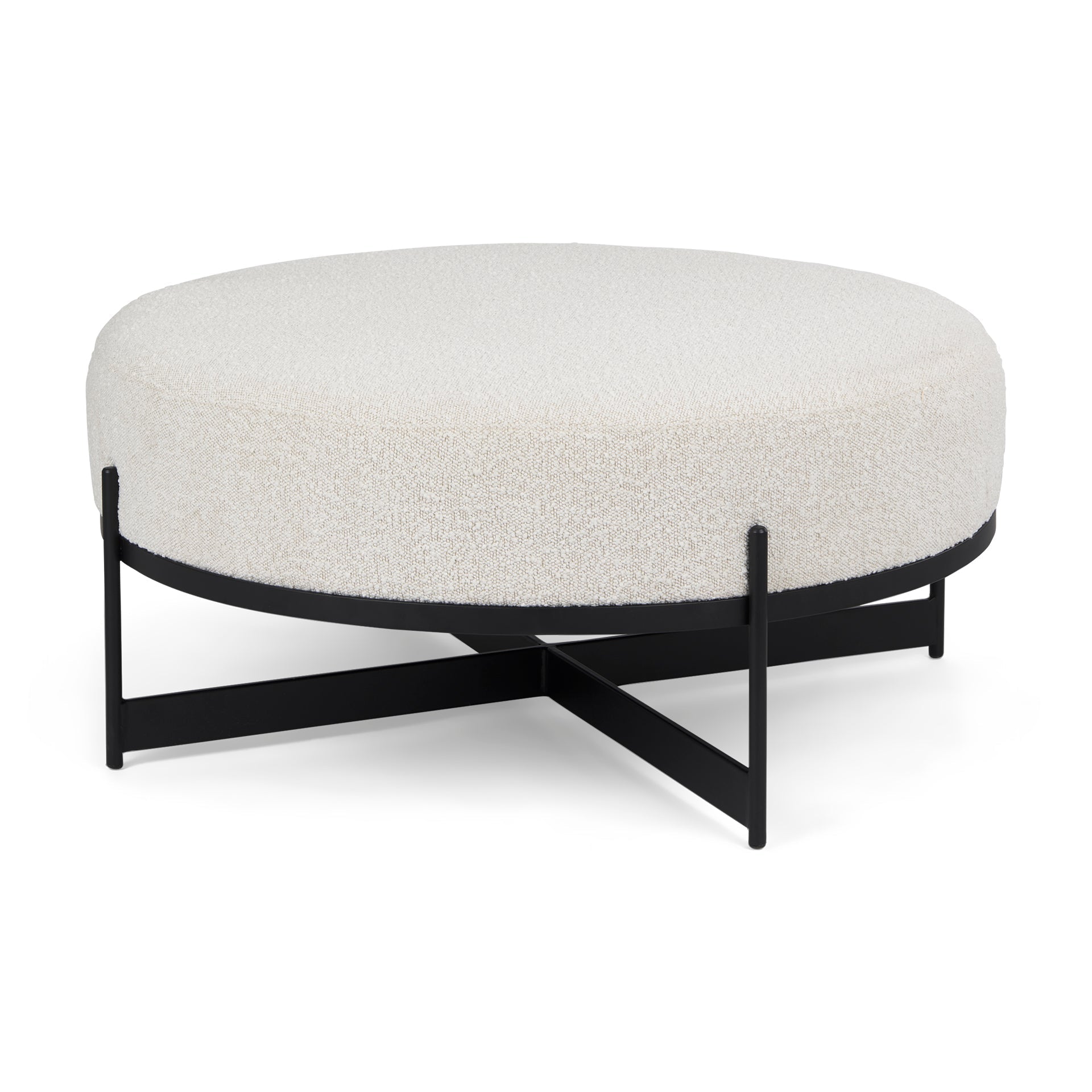 Mercana Amelia 35.8" x 35.8" x 15" Metal Ottoman