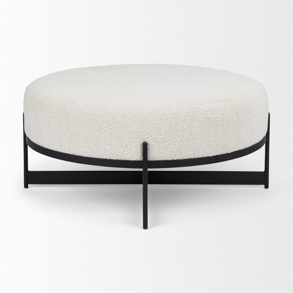 Mercana Amelia 35.8" x 35.8" x 15" Metal Ottoman