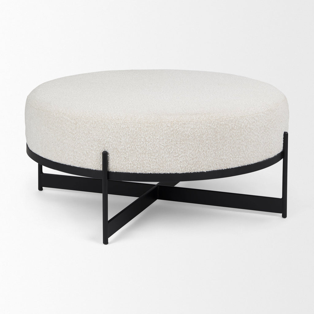Mercana Amelia 35.8" x 35.8" x 15" Metal Ottoman