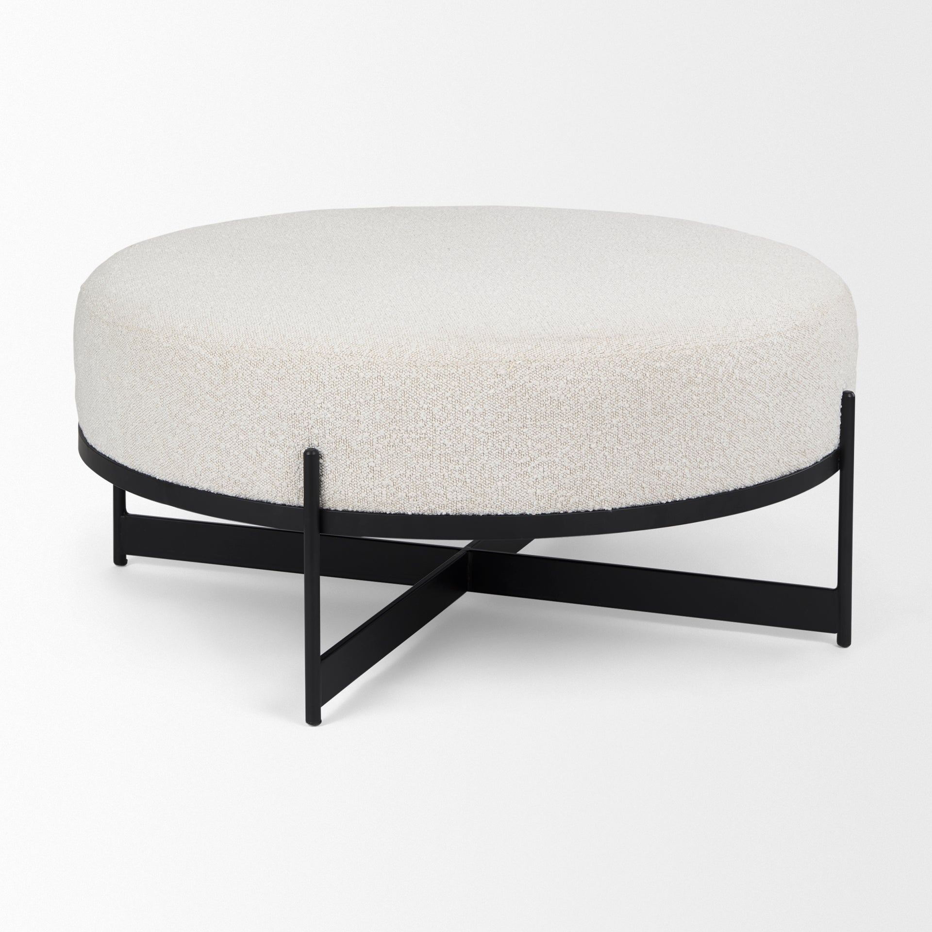 Mercana Amelia 35.8" x 35.8" x 15" Metal Ottoman