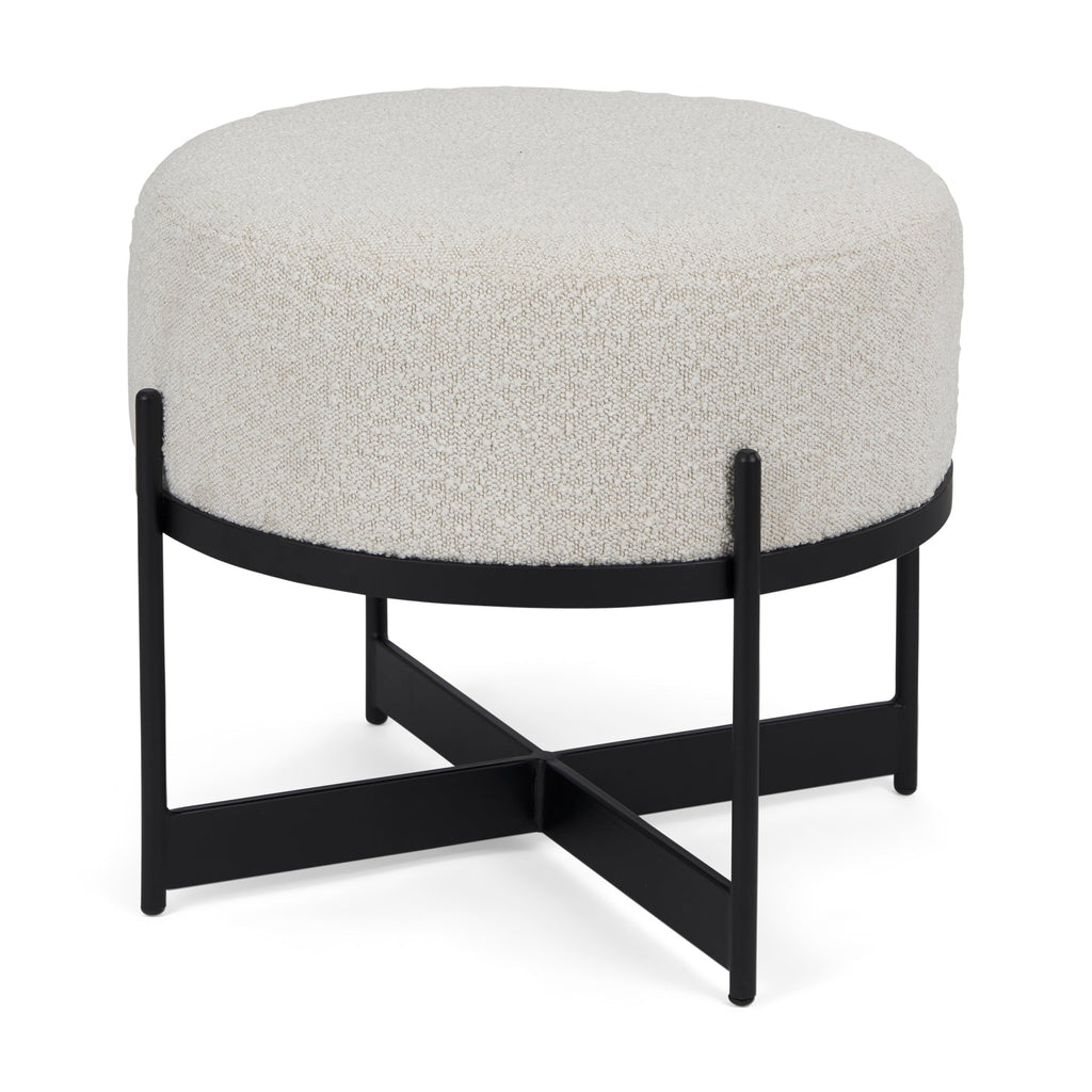 Mercana Amelia 21.3" x 21.3" x 18.1" Fabric Pouf