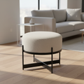 Mercana Amelia 21.3" x 21.3" x 18.1" Fabric Pouf