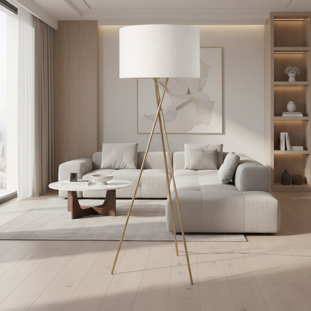 Mercana Ambrose 20" x 20" x 61.8" Metal Floor Lamp