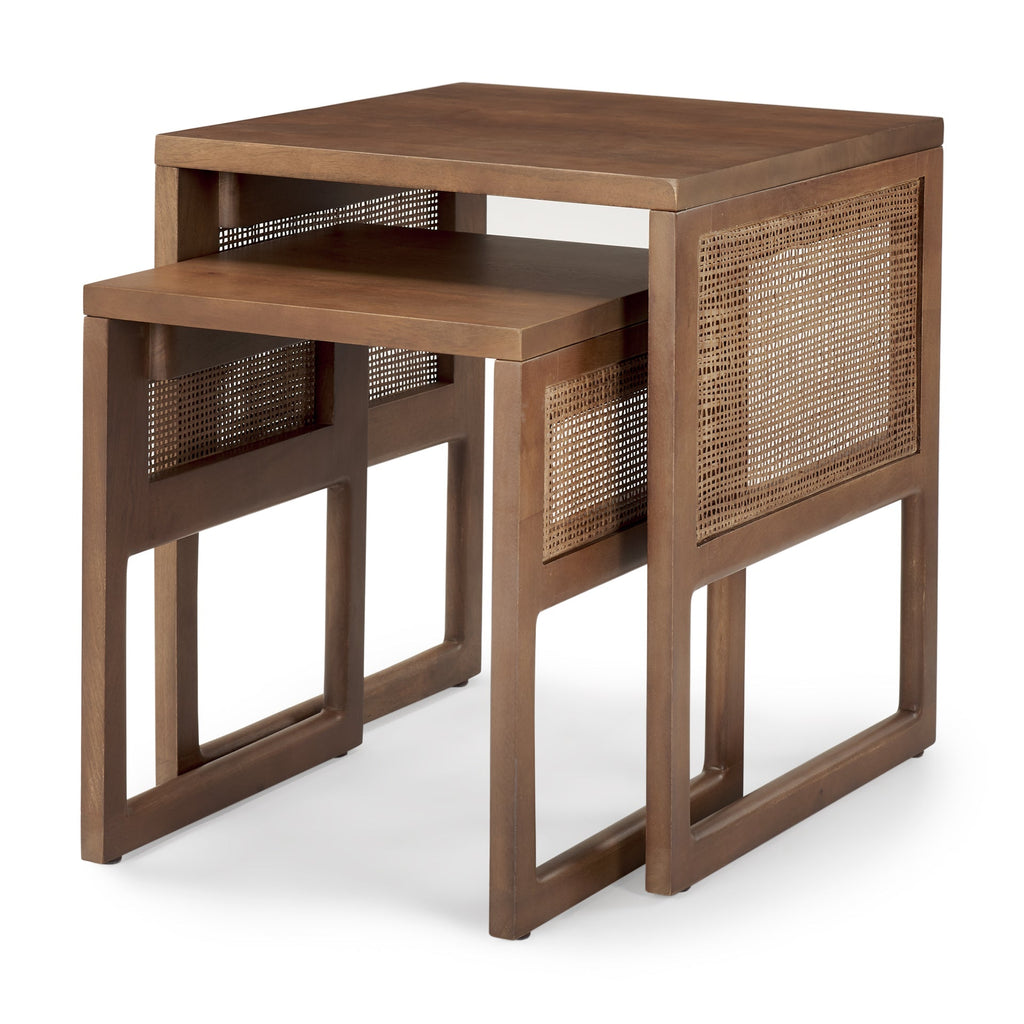 Mercana Grier 20" x 20" x 23.3" Solid Wood Side Table