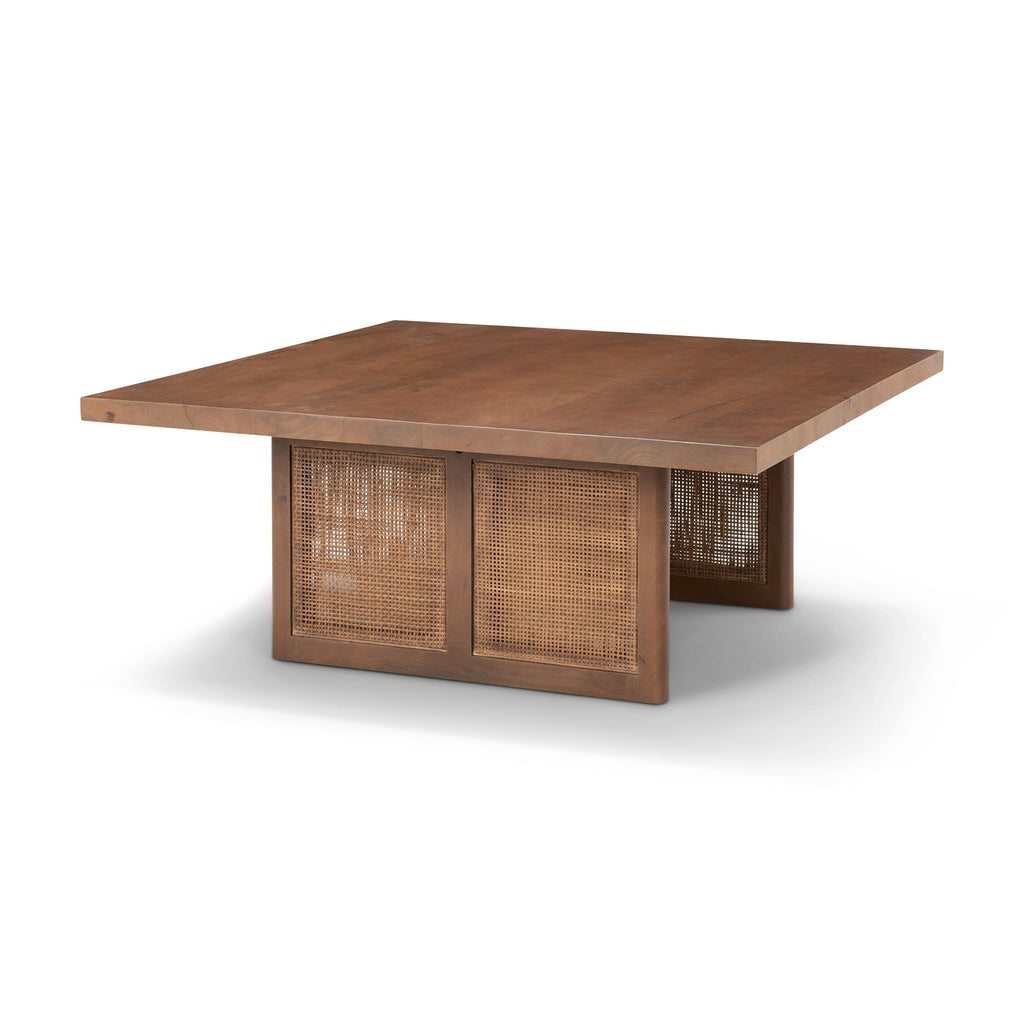 Mercana Grier 42" x 42" x 17" Solid Wood Coffee Table