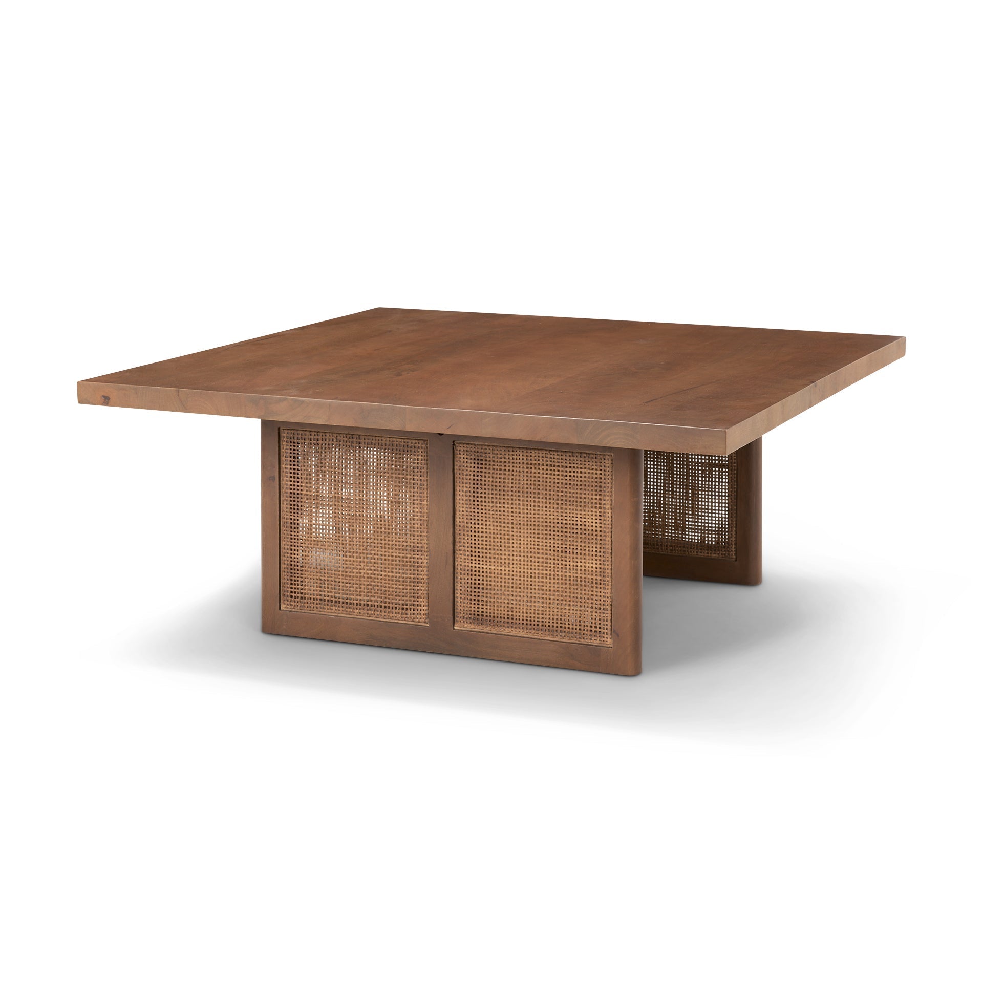 Mercana Grier 42" x 42" x 17" Solid Wood Coffee Table