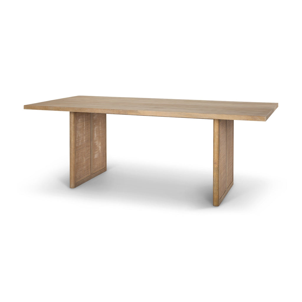 Mercana Grier 84" x 38" x 30" Solid Wood Dining Table