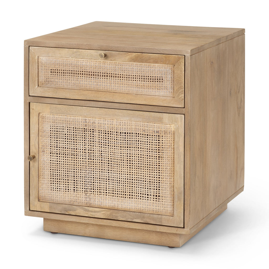 Mercana Grier 19" x 19" x 21" Solid Wood Side Table