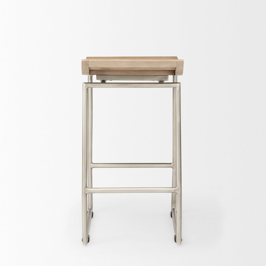 Mercana Givens 14" x 15.5" x 25.8" Metal Stool