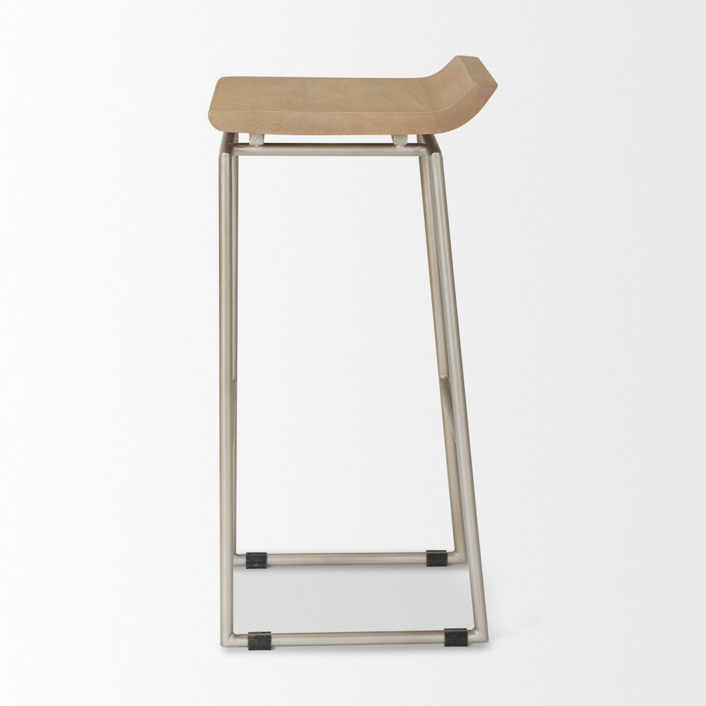 Mercana Givens 14" x 15.5" x 32" Metal Bar Stool