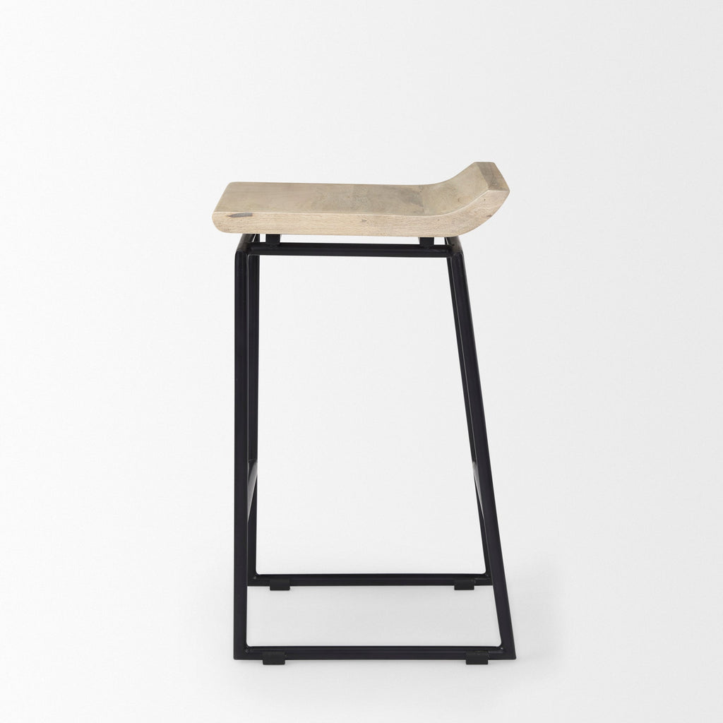 Mercana Givens 14" x 15.5" x 26" Metal Bar Stool