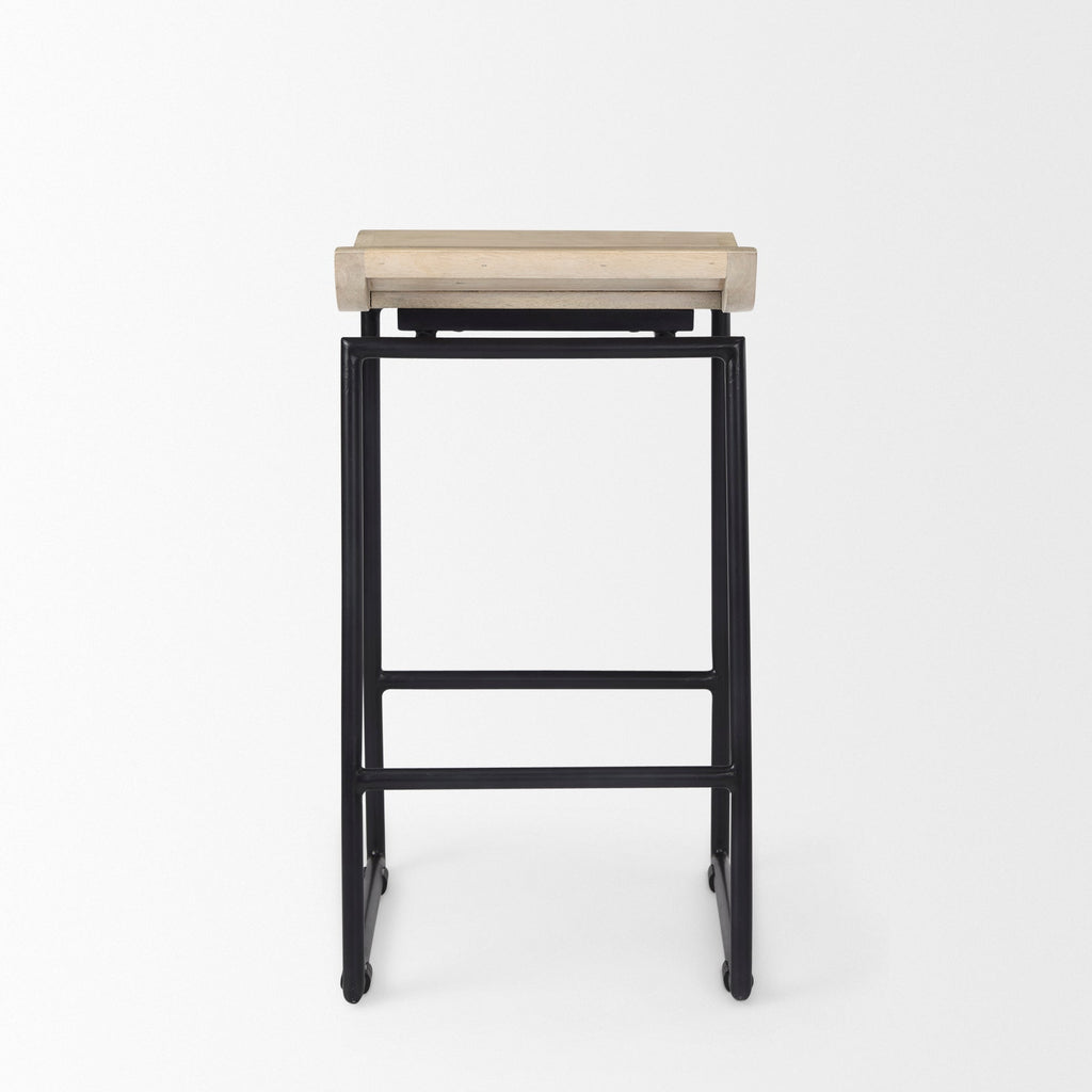 Mercana Givens 14" x 15.5" x 26" Metal Bar Stool