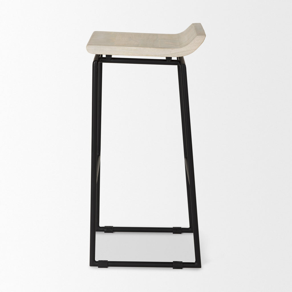 Mercana Givens 14" x 15.5" x 32" Metal Bar Stool