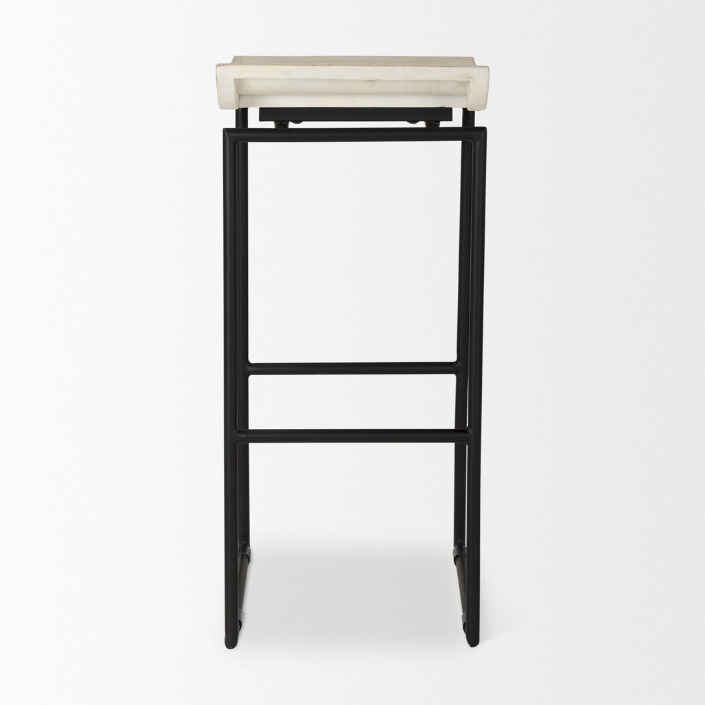 Mercana Givens 14" x 15.5" x 32" Metal Bar Stool