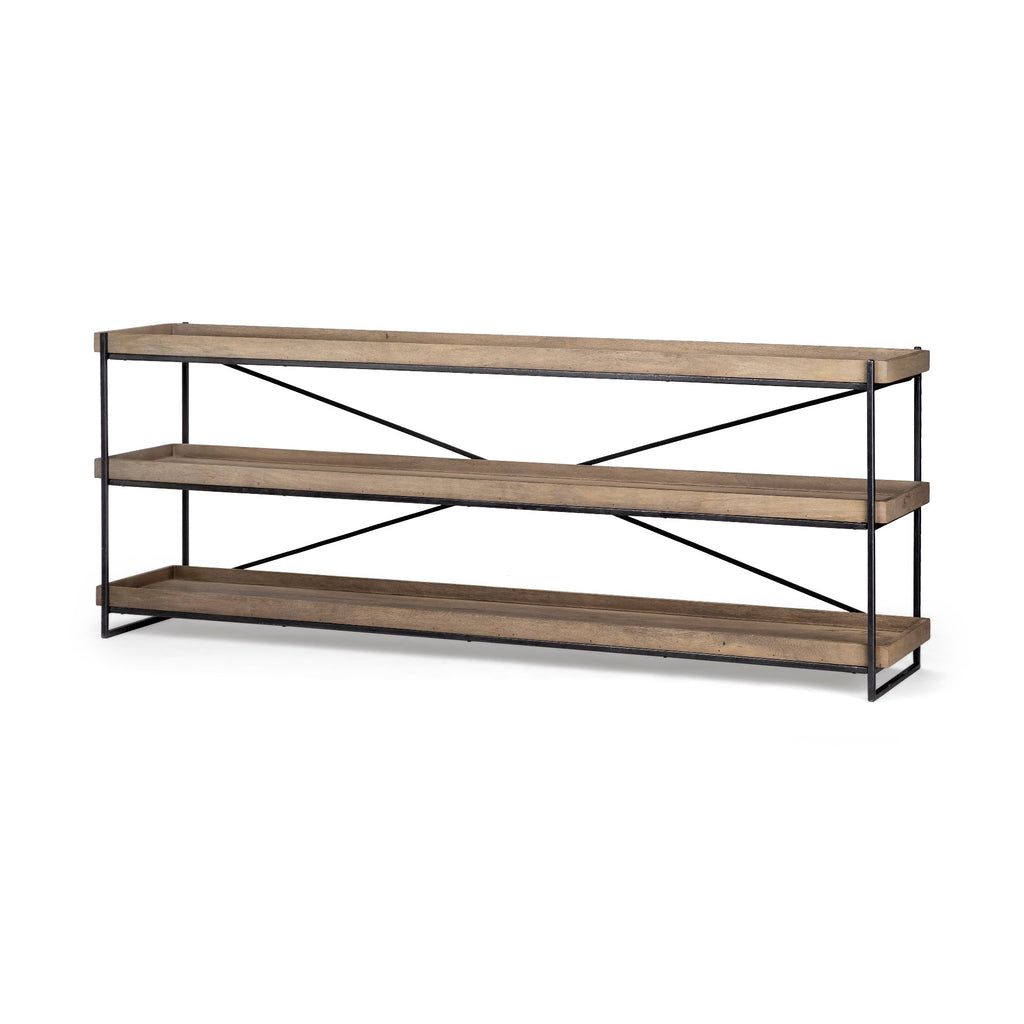 Mercana Trey 80" x 16" x 30" Solid Wood Console Table