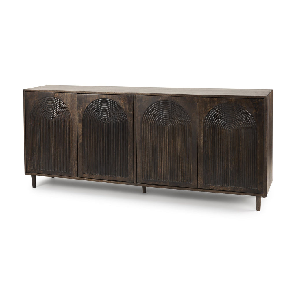 Mercana Tucker 71.8" x 15" x 30.3" Solid Wood Sideboard