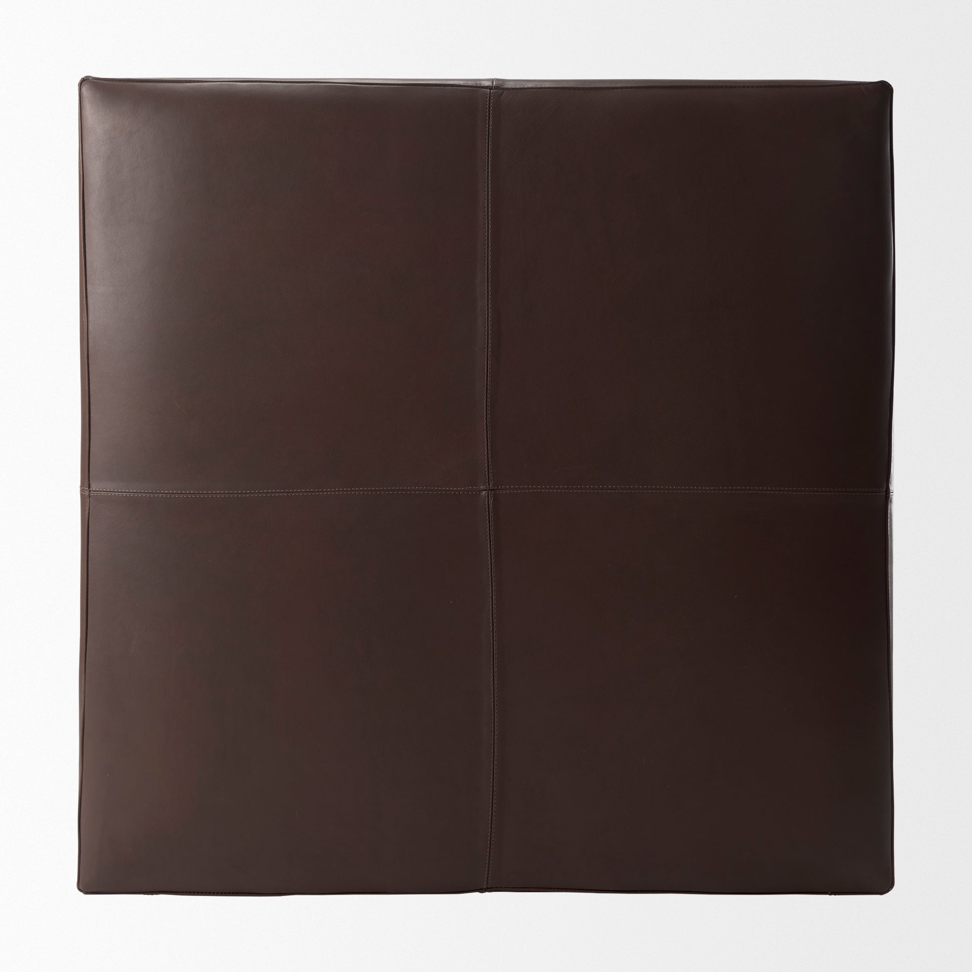Mercana Minara 36" x 36" x 16" Leather Ottoman