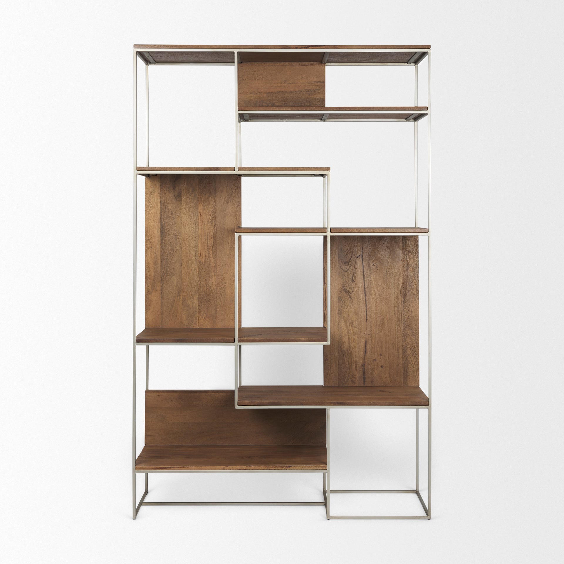 Mercana Morris 47.3" x 15" x 75.5" Solid Wood Wall Shelf