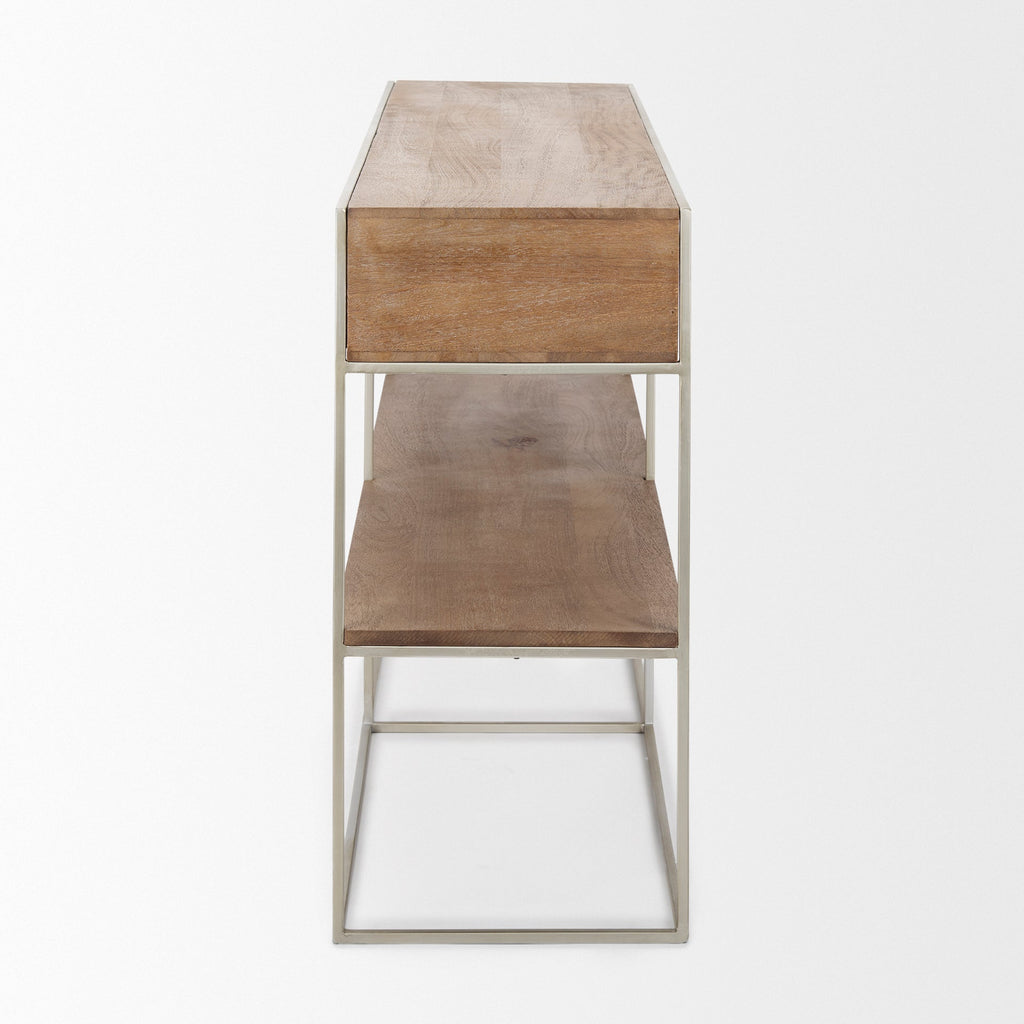 Mercana Morris 63" x 15" x 31" Wood Console Table