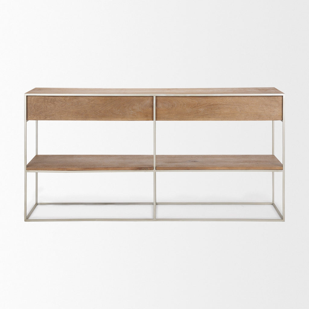 Mercana Morris 63" x 15" x 31" Wood Console Table