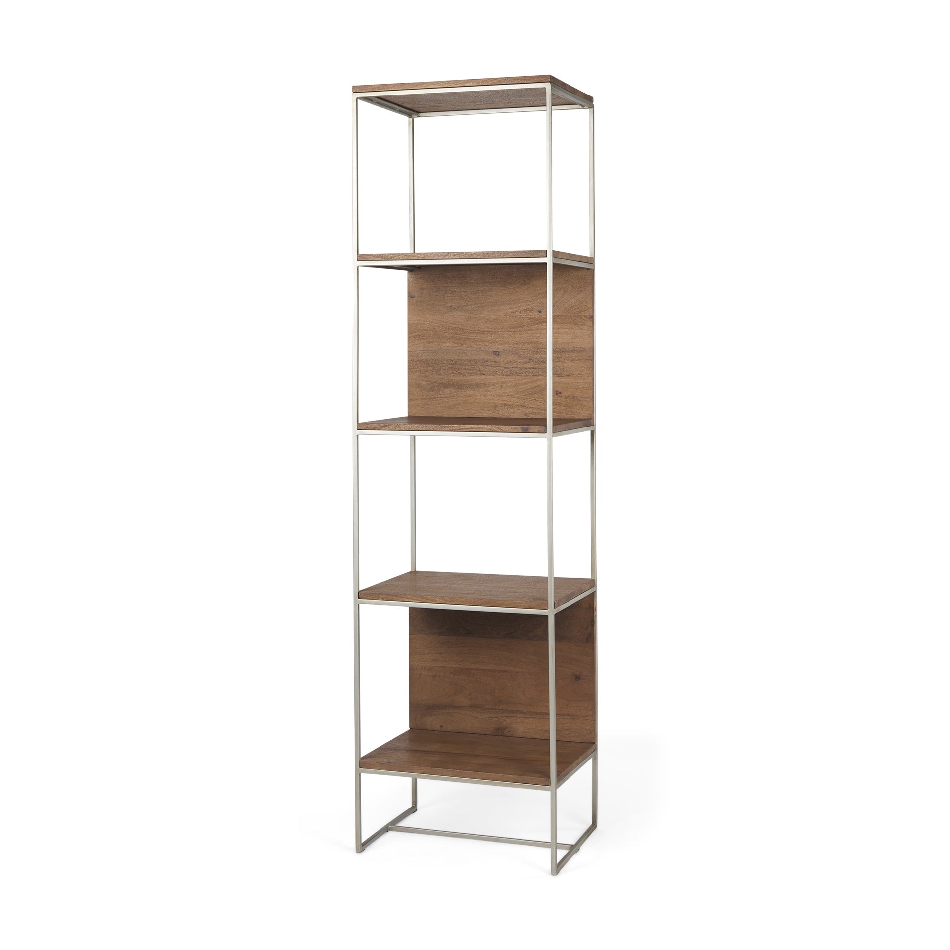 Mercana Morris 20" x 15" x 71" Solid Wood Wall Shelf