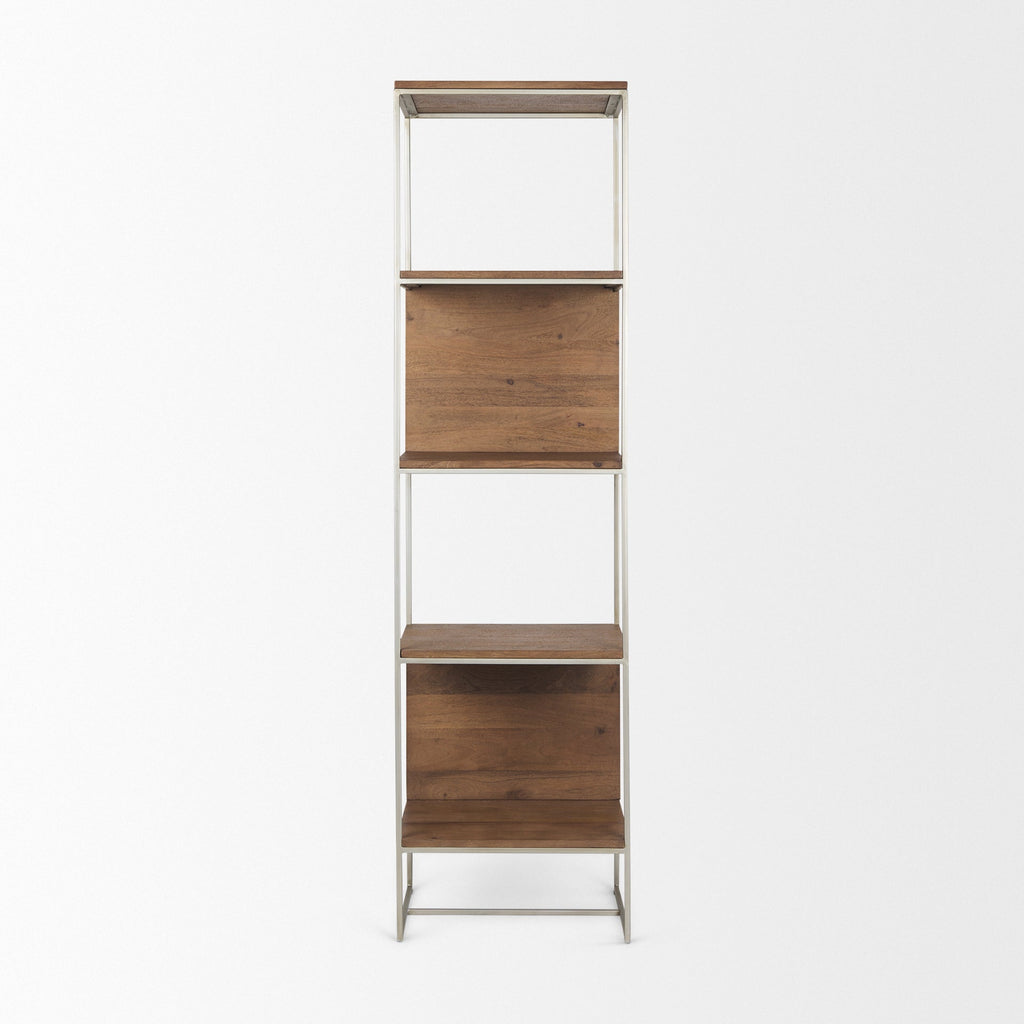 Mercana Morris 20" x 15" x 71" Solid Wood Wall Shelf