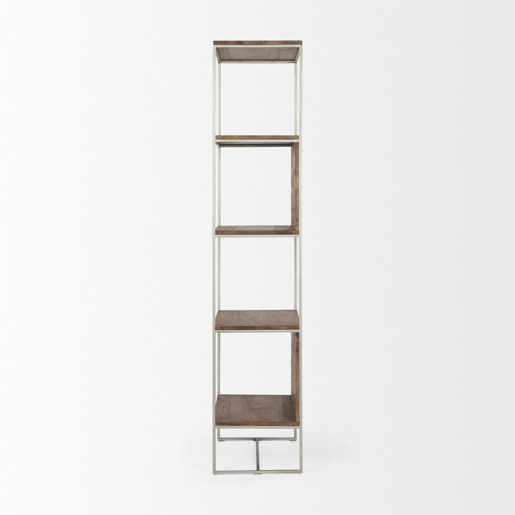 Mercana Morris 20" x 15" x 71" Solid Wood Wall Shelf