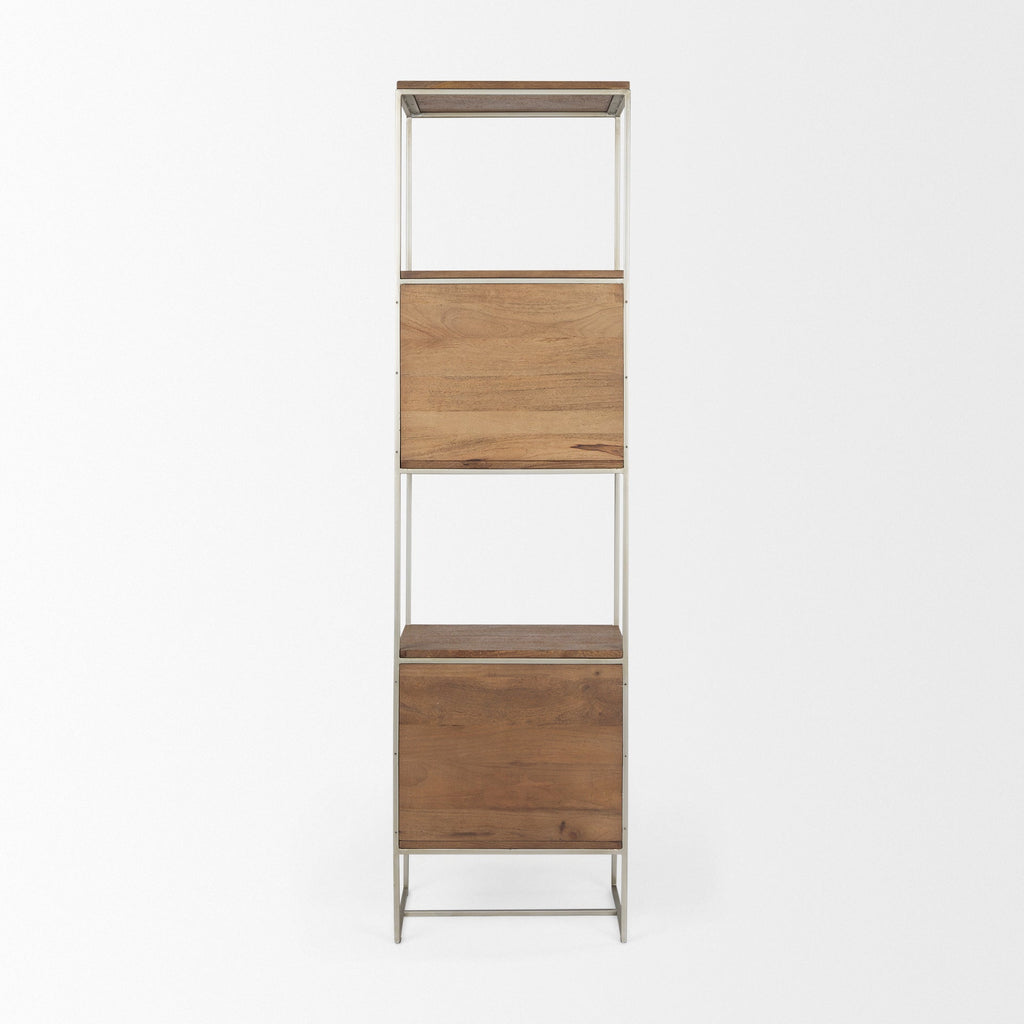 Mercana Morris 20" x 15" x 71" Solid Wood Wall Shelf