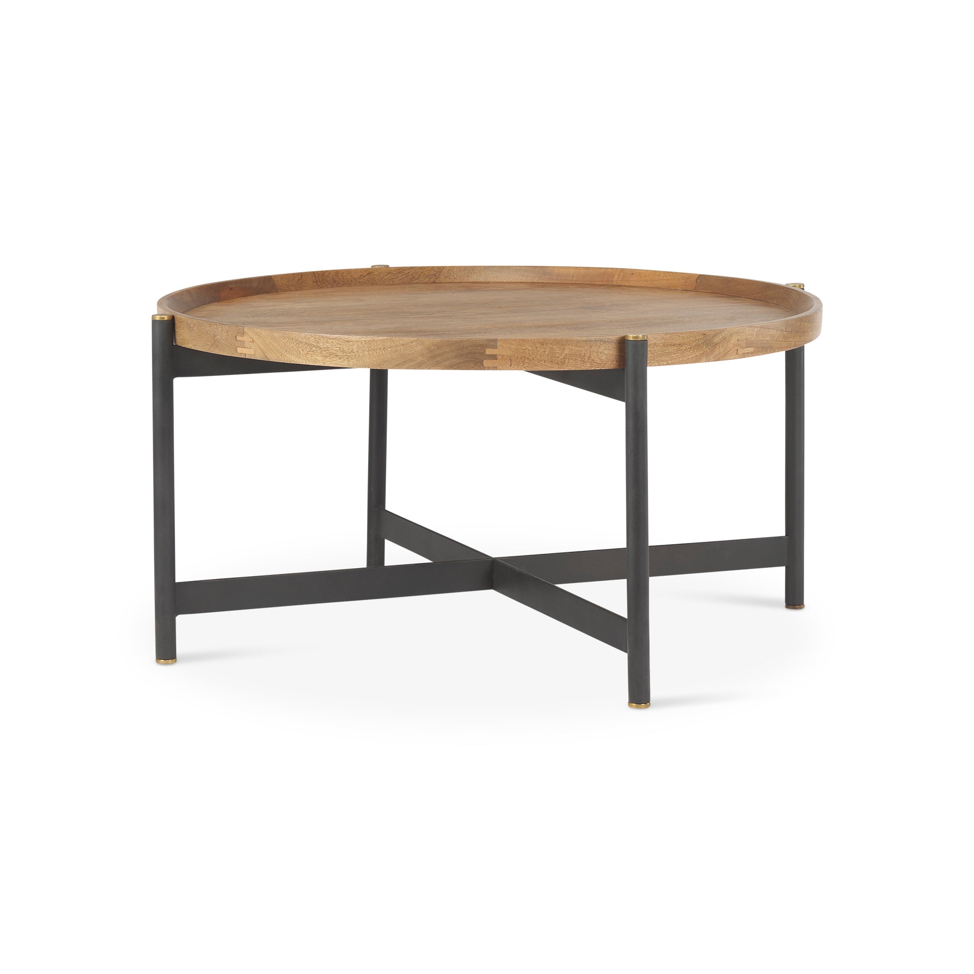 Mercana Marquisa 34.3" x 34.3" x 16.5" Solid Wood Coffee Table