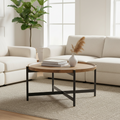 Mercana Marquisa 34.3" x 34.3" x 16.5" Solid Wood Coffee Table