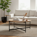 Mercana Marquisa 42" x 42" x 19" Solid Wood Coffee Table