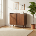Mercana Lillie 39.5" x 19.8" x 30" Solid Wood Accent Cabinet