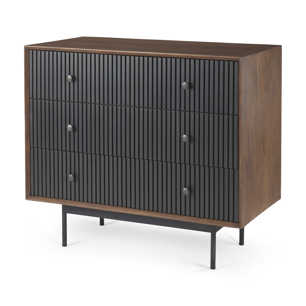 Mercana Grace 35.5" x 18.5" x 31" Solid Wood Accent Cabinet