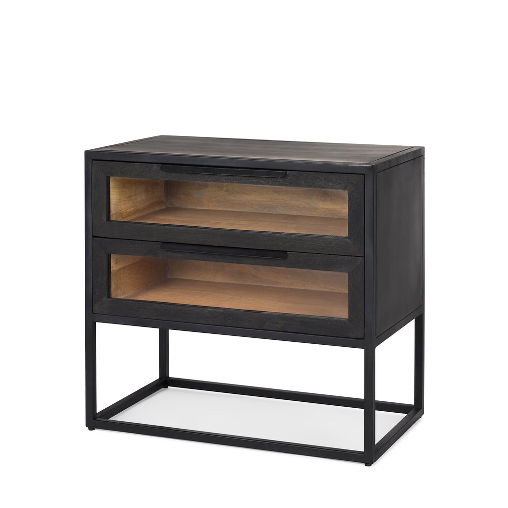 Mercana Sloan 28" x 17.5" x 26.3" Metal Side Table
