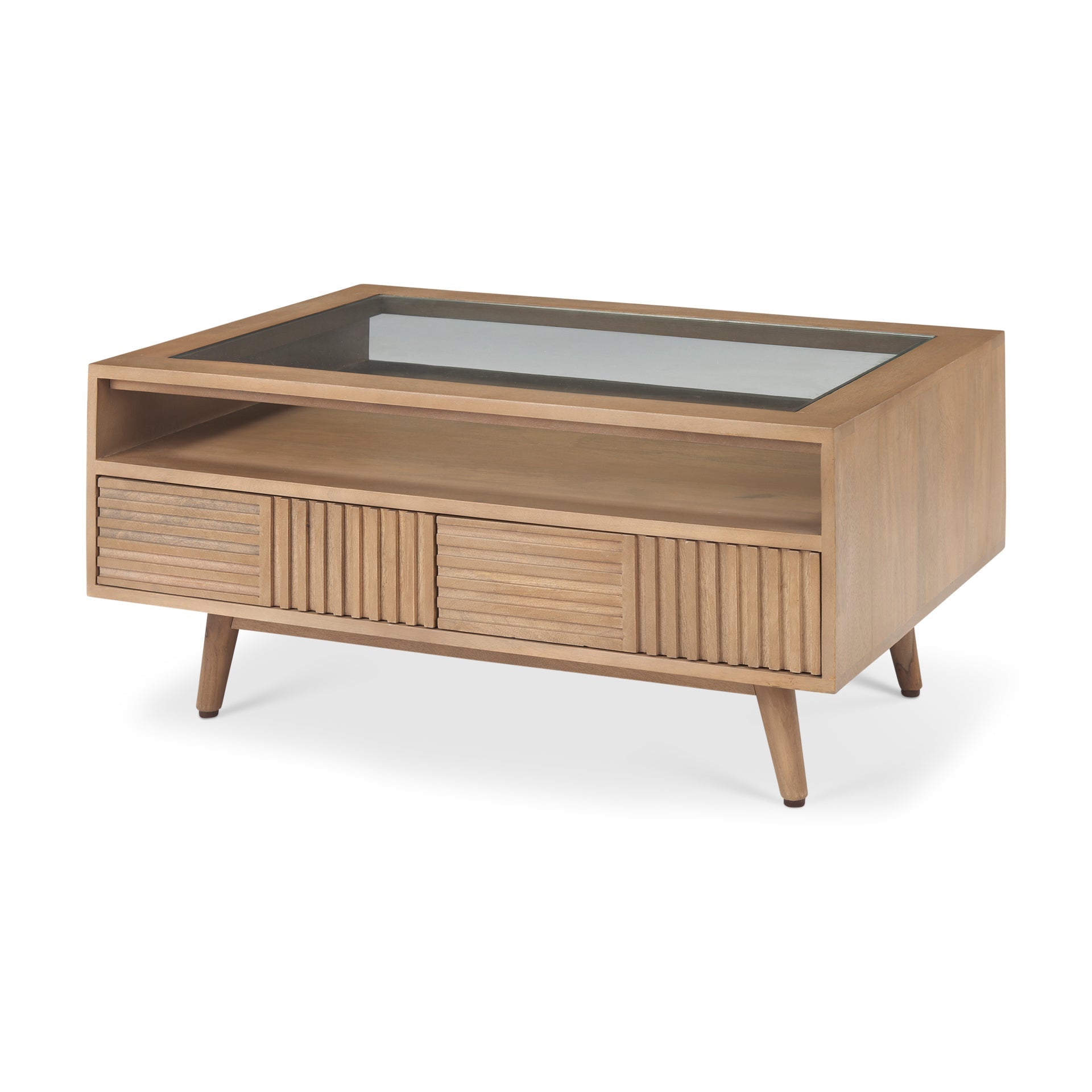 Mercana Sable 38" x 27" x 18" Solid Wood Coffee Table